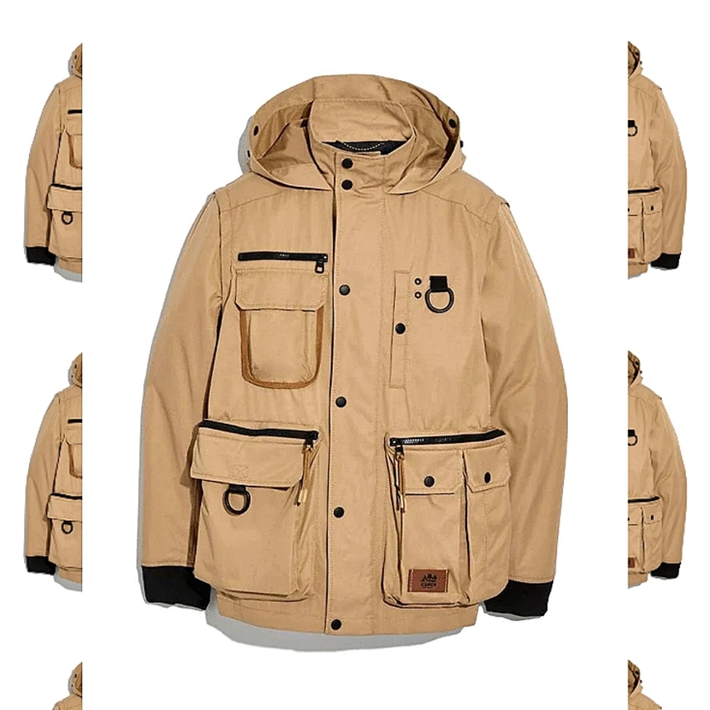 NWT COACH Men's Utility Jacket Khaki SZ 48